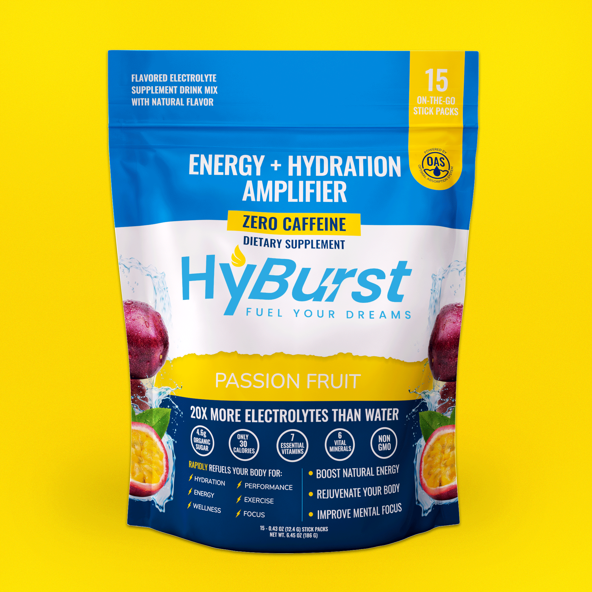Hyburst Energy + Hydration Amplifier Passion Fruit