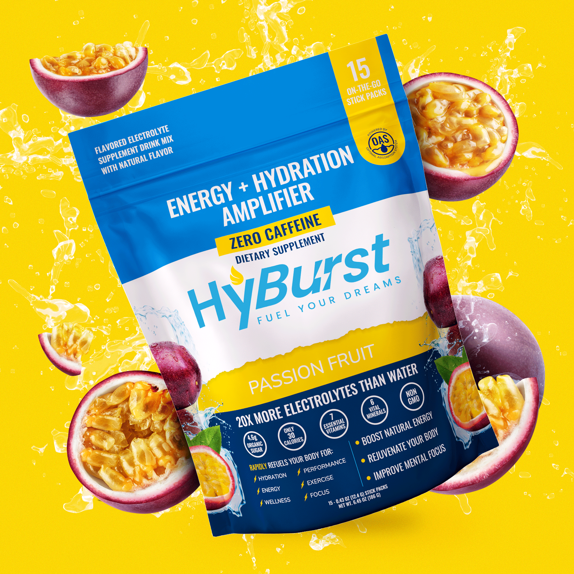 Hyburst Energy + Hydration Amplifier Passion Fruit